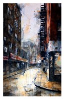 Doyers Street at Pell, rain Fine Art Print