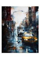 39 Mott Street, rain Fine Art Print