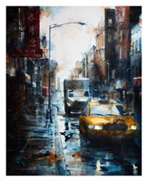 39 Mott Street, rain Fine Art Print