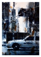 Lincoln Tunnel & 9th Avenue, rain Fine Art Print