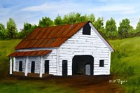 White Barn 1 Fine Art Print