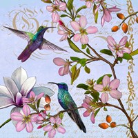 Hummingbird Botanical Fine Art Print