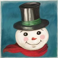 Happy Snowman Fine Art Print