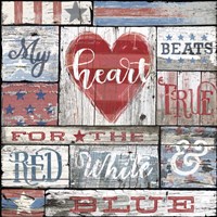 My Patriotic Heart Fine Art Print