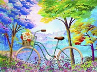 The Blue Bike Fine Art Print