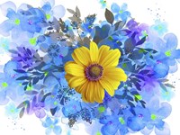Yellow and Blue Fine Art Print