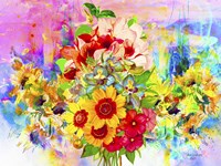 Flowers And Colors 2 Fine Art Print