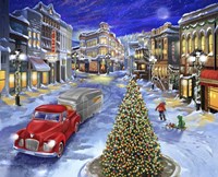 Main Street Christmas Fine Art Print