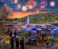 Summer Fireworks 2 Fine Art Print