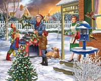 Decking the Doghouse Fine Art Print