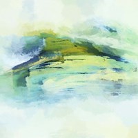 Abstracted Landscape in Greens Fine Art Print