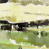 Watercolor Landscape Green Fine Art Print