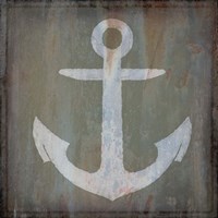 Rusty Sign Anchor Fine Art Print