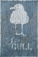 Seagull on Blue Fine Art Print