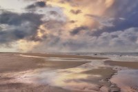 Beach with Cloudy Sky Fine Art Print