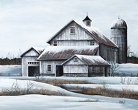 White Barn Fine Art Print