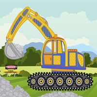 Construction Fun A Framed Print