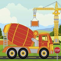 Construction Fun C Fine Art Print
