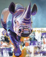 Rhino - Mwaiseni Framed Print
