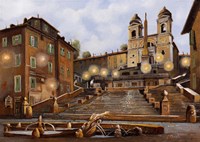 Piazza Di Spagna Al Mattino Fine Art Print