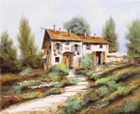 La Casa Sulla Collina Fine Art Print
