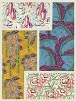 Art Deco Florals III Fine Art Print