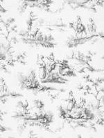 Toile Design in Grey Fine Art Print