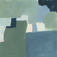 Teal and Sage I Fine Art Print