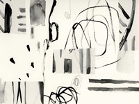 Neutral Patchwork I Framed Print