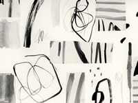 Neutral Patchwork II Framed Print