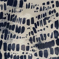 Indigo Markings I Framed Print