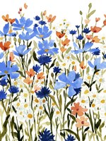 Bright Wildflower Medley II Fine Art Print