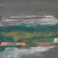 Emerald & Coral Glimpse II Fine Art Print