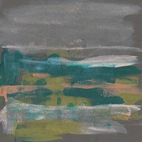 Emerald & Coral Glimpse IV Fine Art Print