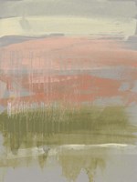 Coral & Olive Striations I Fine Art Print