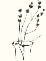 Naive Flower Sketch III Fine Art Print
