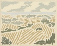 Paysage de Montpellier II Fine Art Print