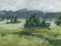 Misty Green Valley II Fine Art Print