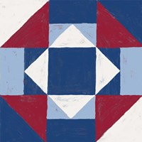 Americana Patchwork Tile III Fine Art Print