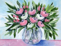 Rosy Bouquet I Fine Art Print