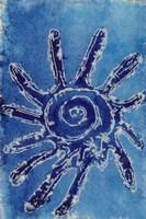 Cerulean Shells V Framed Print