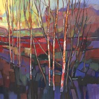 Patchwork Trees I Fine Art Print