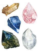 Healing Crystals I Fine Art Print