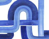 Woven Cobalt I Fine Art Print