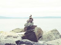 Bay Rocks II Fine Art Print