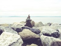 Bay Rocks III Fine Art Print