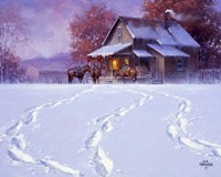 All Tracks Lead Home for the Holidays Fine Art Print