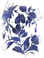 Indigo Branch I Framed Print