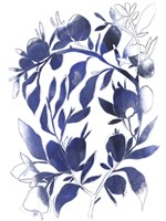 Indigo Branch II Framed Print