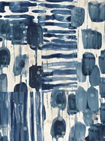 Indigo Patchwork IV Framed Print